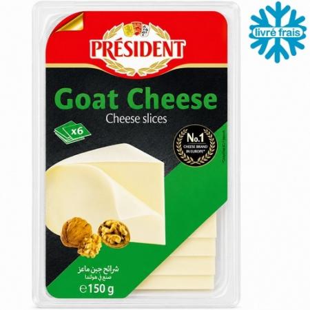 Chèvre en tranches Président